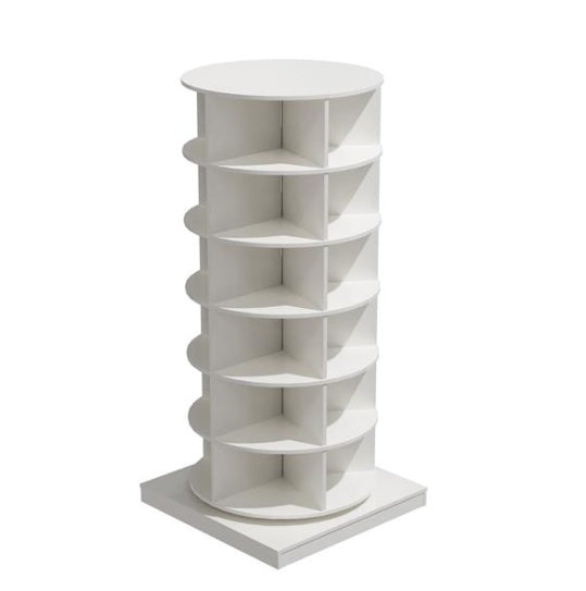 30-Inch 360° Rotating Shoe Cabinet – 6-Tier Smart Storage Solution