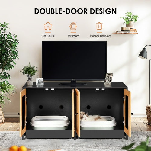 Viva Noir Duo Litter Cabinet
