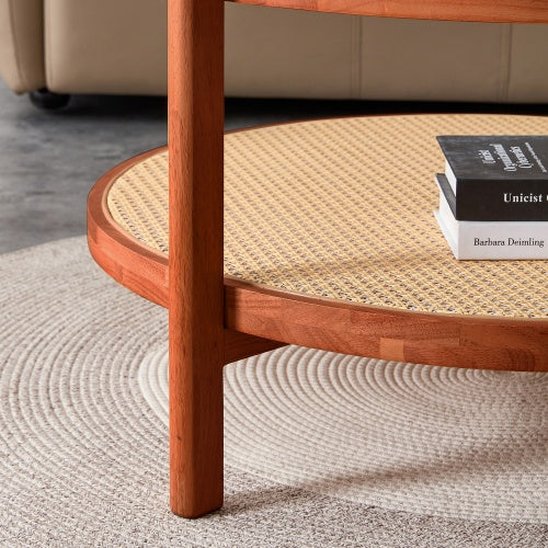 Viva Cirro Modern Double-Layer Circular Coffee Table