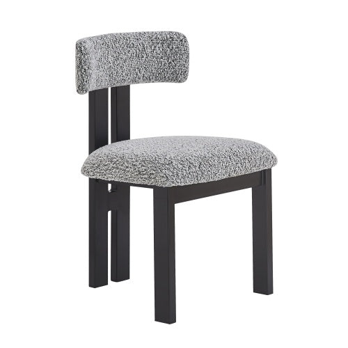 Upholstered Armless Dining Chairs With Metal Legs Set Of 2
