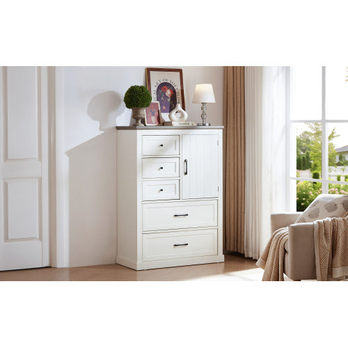 Viva Elite Farmhouse 5-Drawer Dresser - The Future of Bedroom Storage Design