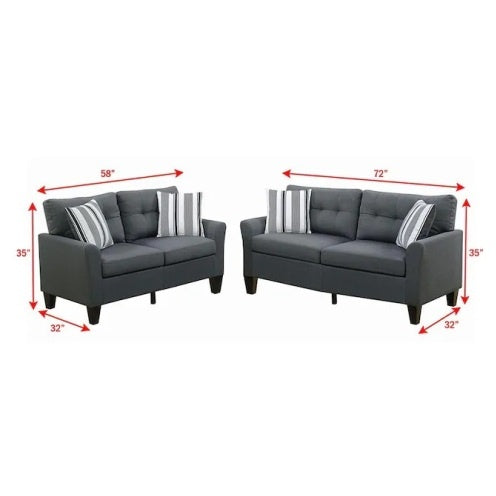 Viva Elite Urban Duo Sofa & Loveseat Set - The Future of Metropolitan Living