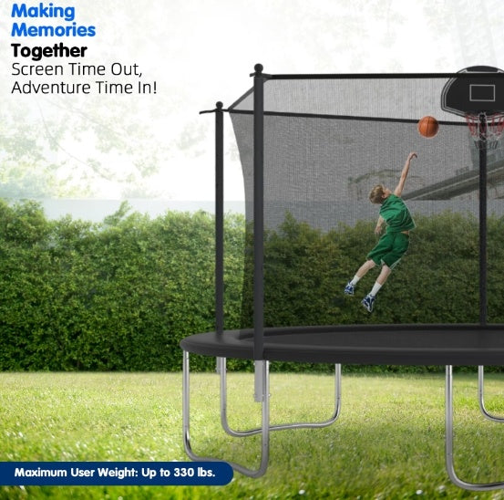 🌿 Viva Elevate 14FT Trampoline – Where Movement Meets Modern Living
