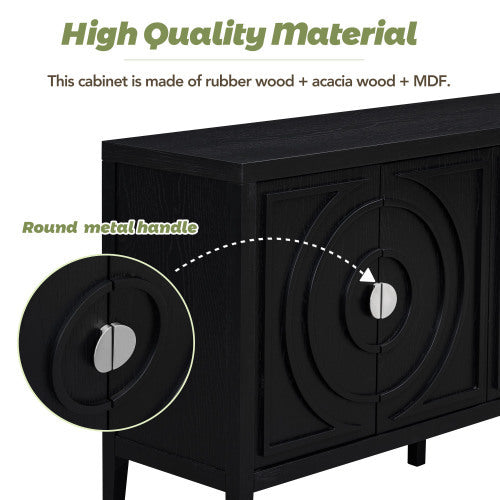 Viva Recessed Round Luxe Sideboard