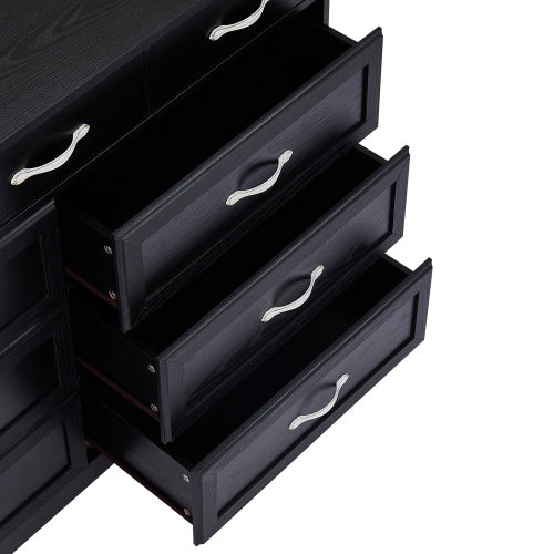 Viva Elite Smart 9-Drawer Console with Sliding Barn Door - The Future of Urban Elegance