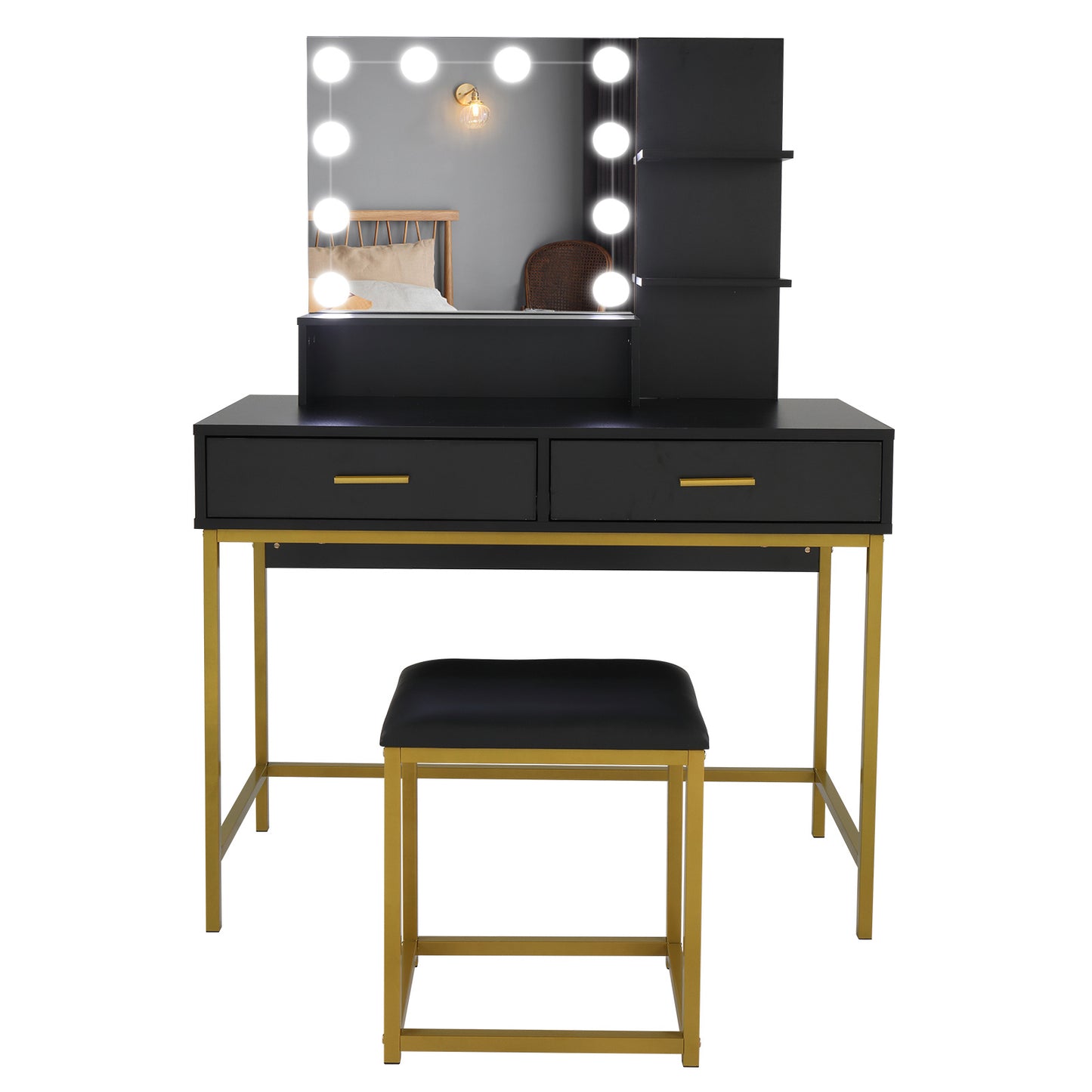 Viva Elite Trine Industrial Three-Tier Vanity Set - The Future of Minimalist Luxury