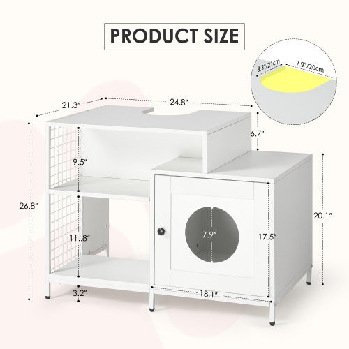 Viva Haven Hidden Cat Litter Box Enclosure