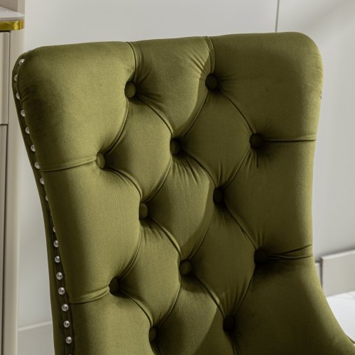 Viva Aurelia Tufted Velvet Dining Chairs (Set of 2)