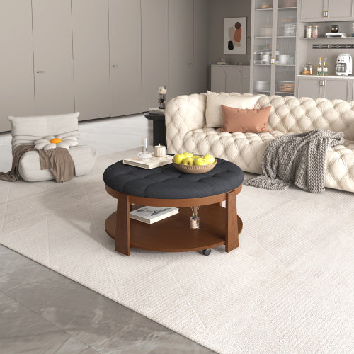 Viva Elite Round Footstool Coffee Table – The Future of Versatile Living Luxury