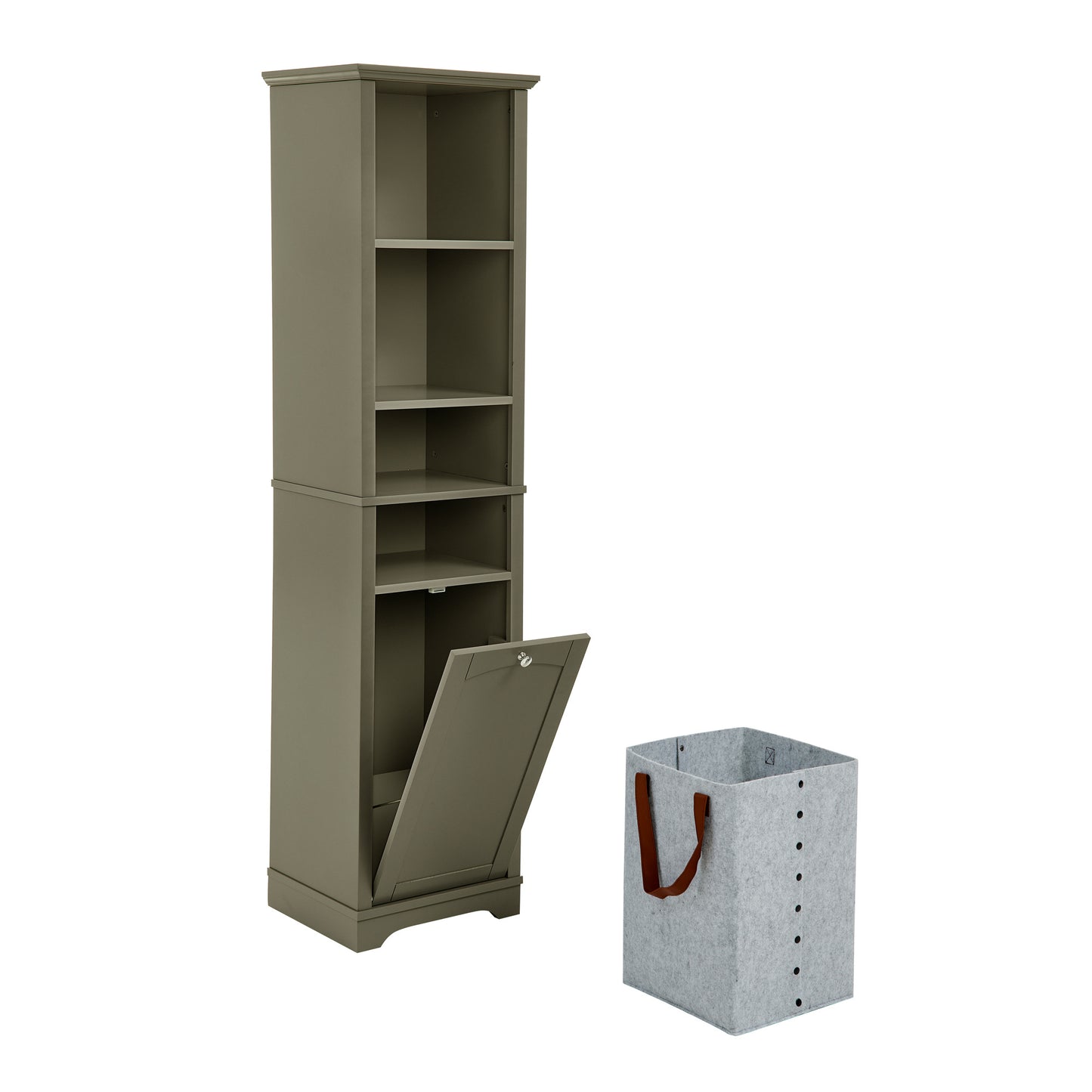 Viva Smart Living Collection: High Slim Storage Cabinet