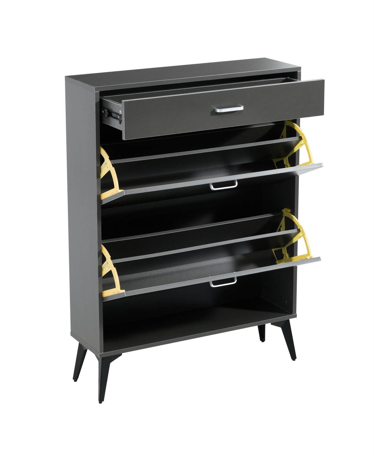 Shoe Cabinet , Shoe Storage Shelves, Grey