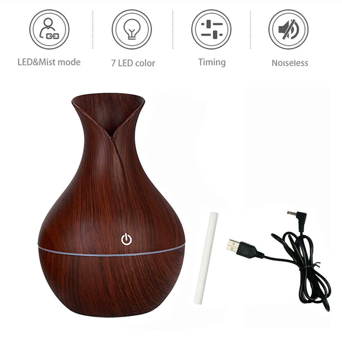 LED Ultrasonic Aroma Humidifier & Essential Oil Diffuser – Elevate Your Home with Relaxing Aromatherapy