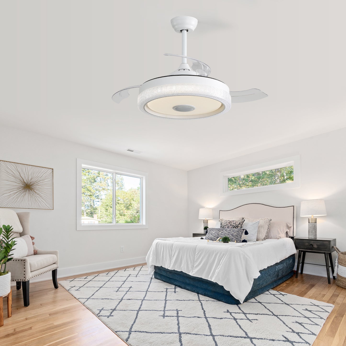 Plastic Remote Control Ceiling Fan