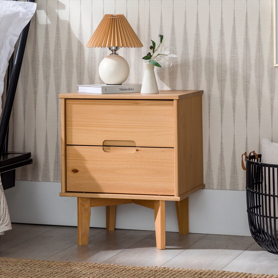 Viva Solstice Mid-Century 2-Drawer Nightstand