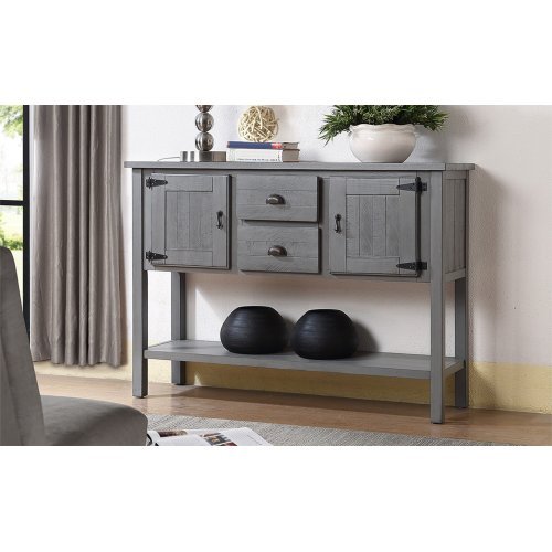 Viva Essentials: 48-Inch Solid Wood Sideboard Console Table – The Art of Elevated Simplicity