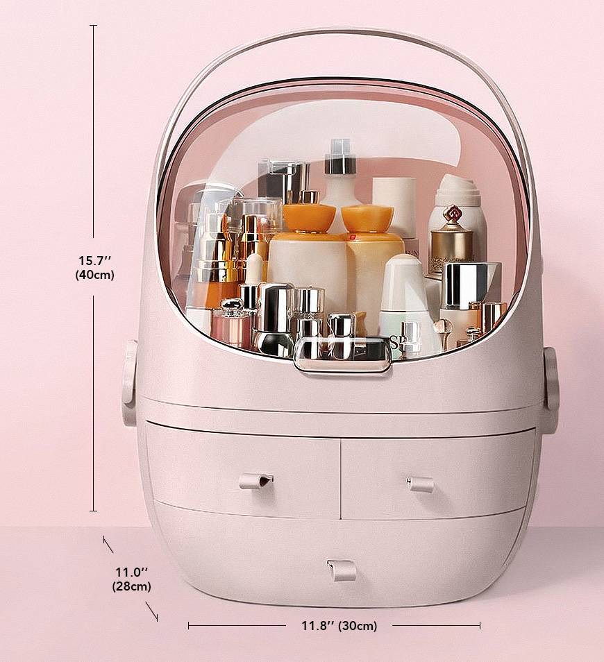 Viva Bellezza Collection: Viva Bellezza CrystalGuard Waterproof Cosmetic Organizer