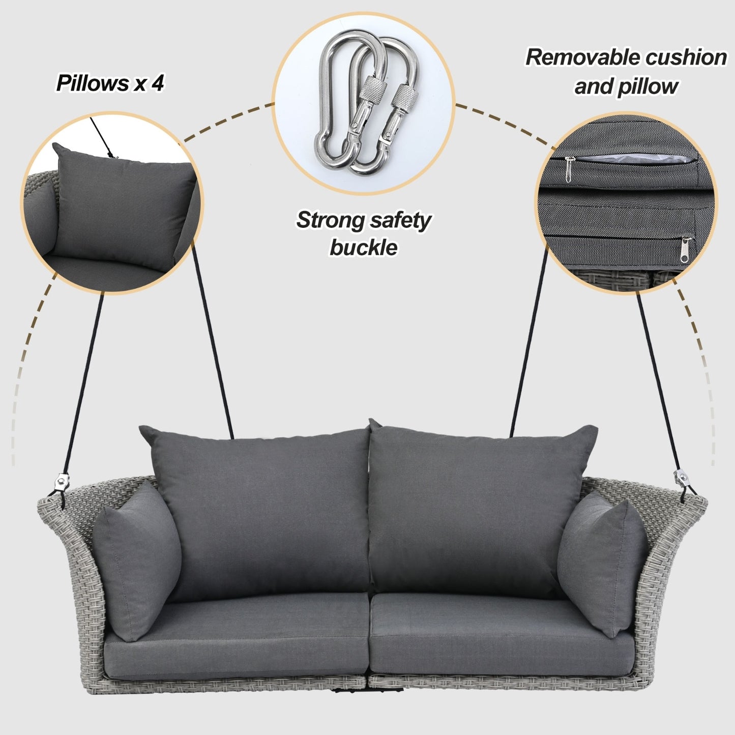 Viva Riviera Collection: The Capri Duo Hanging Swing Seat