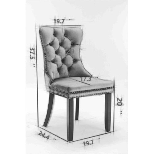 Viva Aurelia Tufted Velvet Dining Chairs (Set of 2)