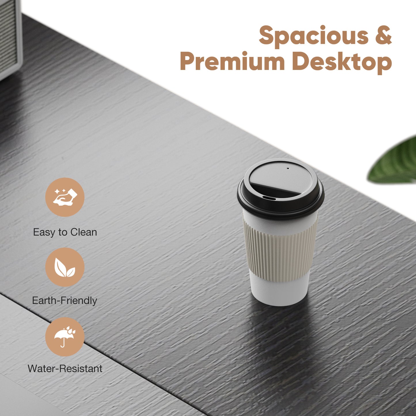 Viva Smart Living Collection: Walnut Computer Desk with Storage Drawer