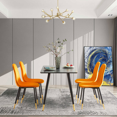 Viva Obsidian Black Modern Kitchen Dining Table