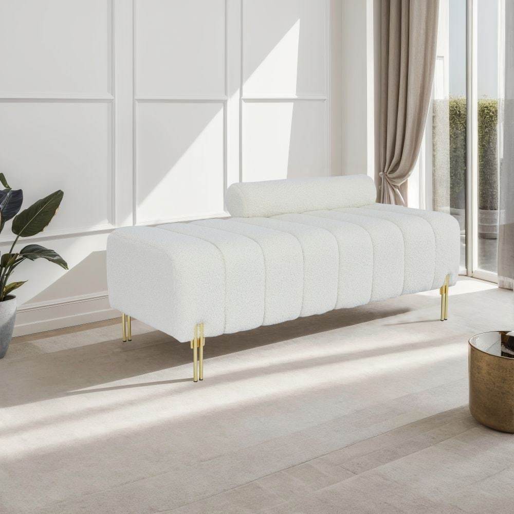 Viva Smart Living Collection: Teddy Velvet Bench