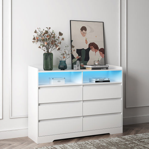 Viva Elite 6-Drawer LED Vanity Collection - The Future of Illuminated Beauty