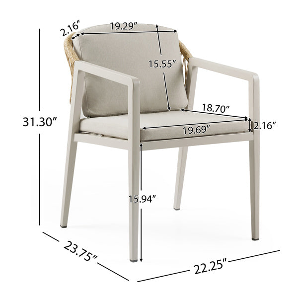 Viva Alfresco Living Collection: Riviera Dining Chair Set (2-Pack)