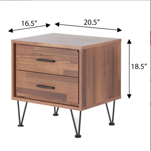 Viva Elite Walnut Luxe 2-Drawer Accent Table – The Future of Architectural Storage