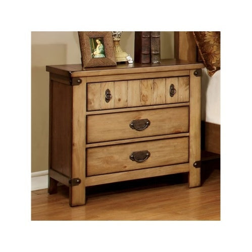Viva Elite Cottage Weathered Elm Nightstand – The Future of Rustic Smart Living