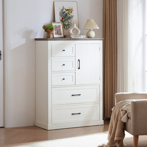 Viva Elite Farmhouse 5-Drawer Dresser - The Future of Bedroom Storage Design