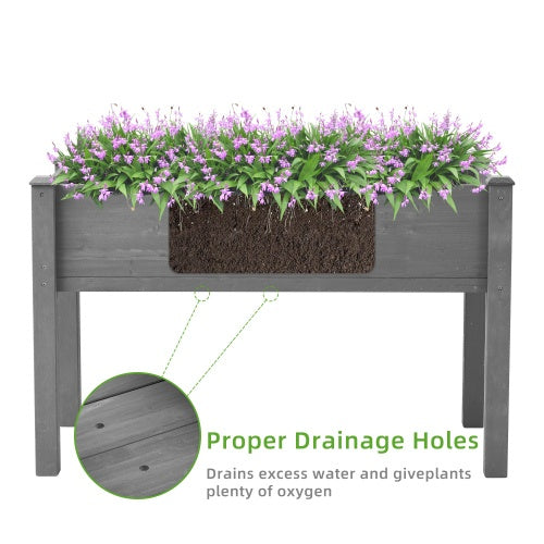 Elevated Wooden Garden Bed with Legs – Premium Outdoor Planter Box