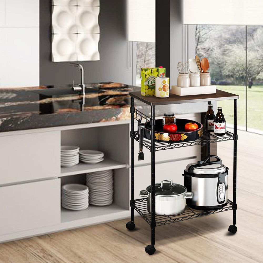 Viva Elite Mobile Utility Cart with Wooden Canopy – The Future of Adaptive Storage