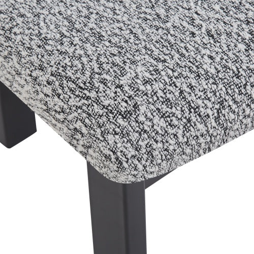 Upholstered Armless Dining Chairs With Metal Legs Set Of 2