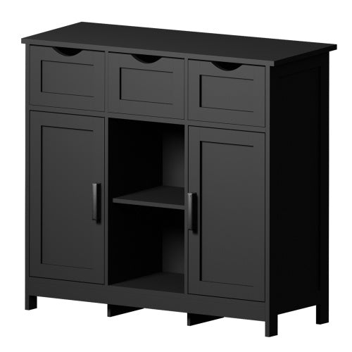 Elegant Wooden Storage Cabinet with Drawers & Shelves – The Perfect Accent for Your Home