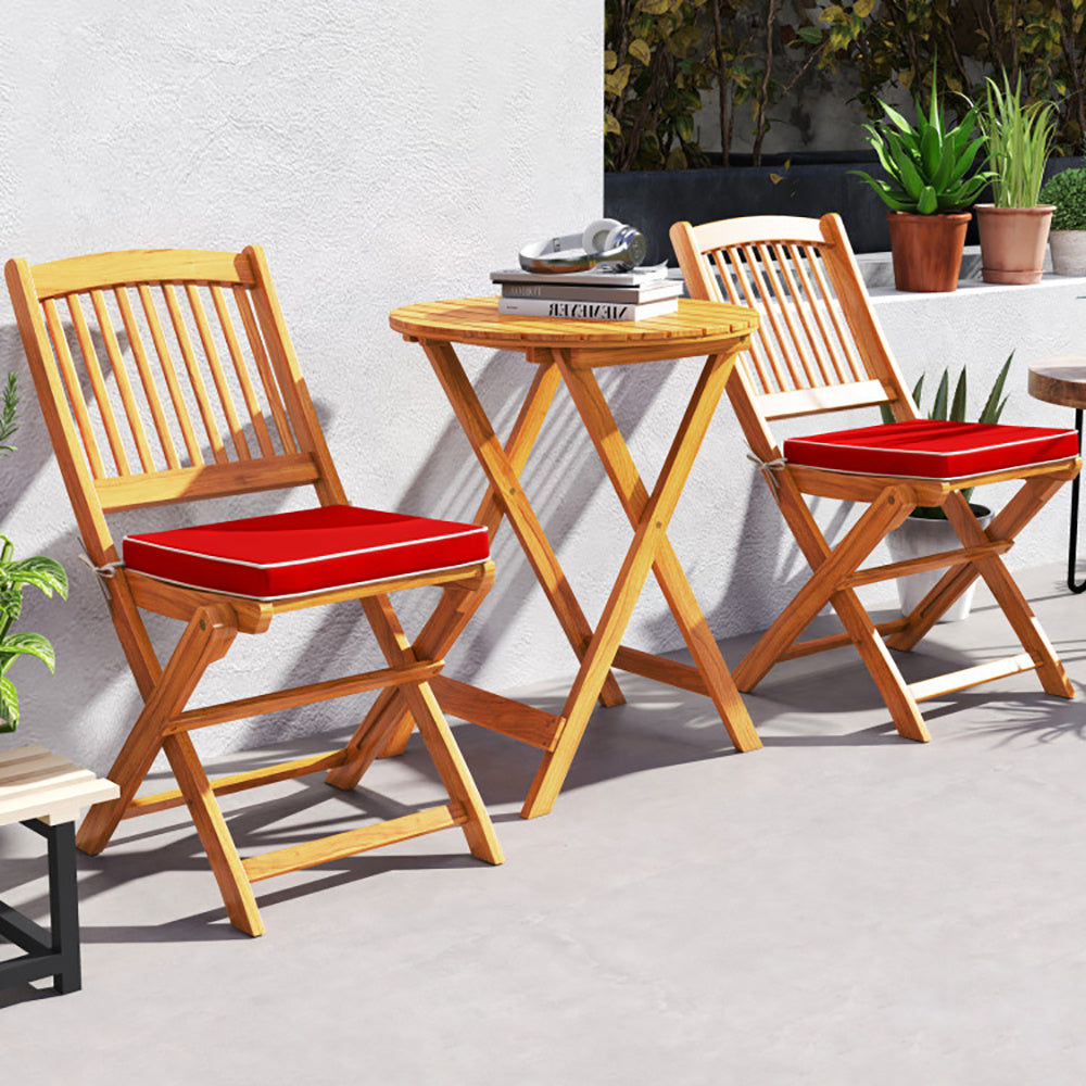 Viva Terra Acacia Folding Outdoor Chairs (Set of 2)