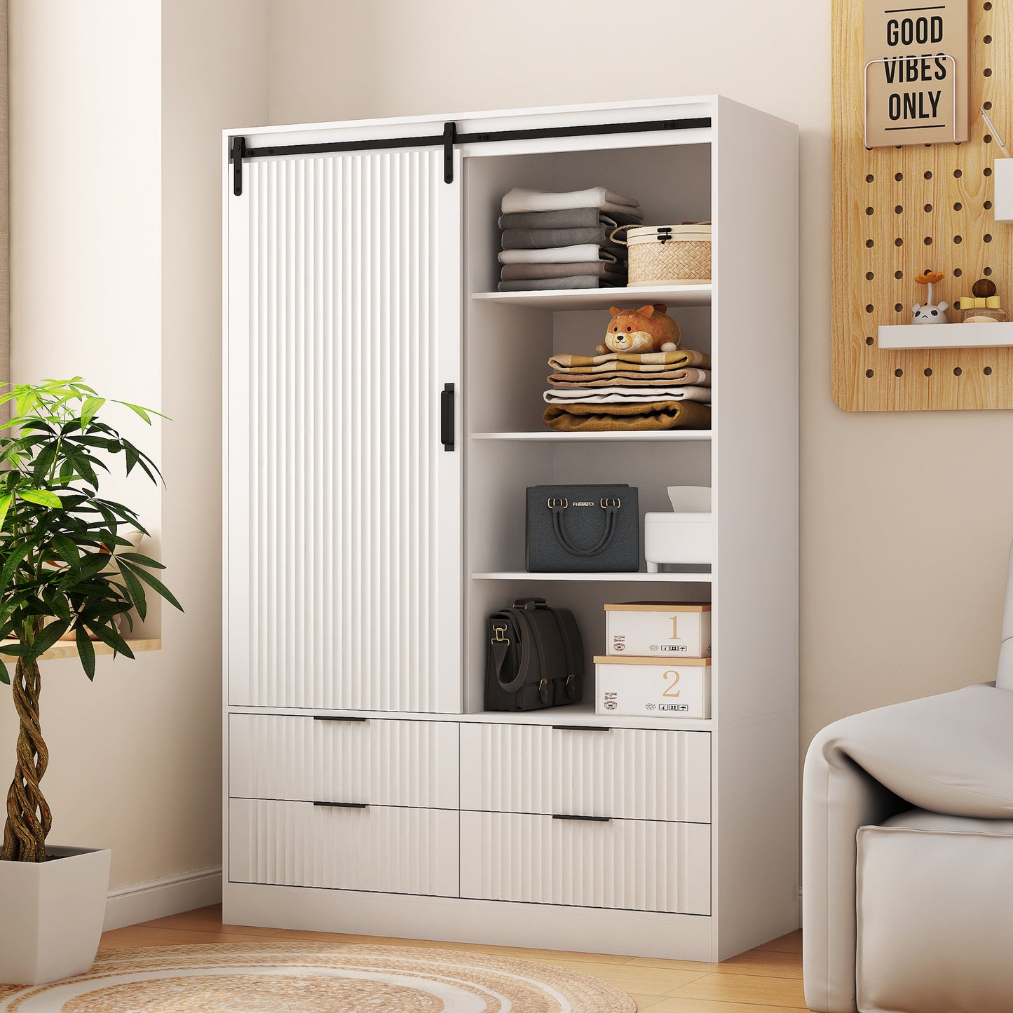 Viva Elite Barn Door Armoire Wardrobe – The Future of Bedroom Storage