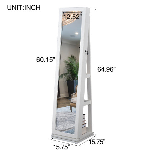 Viva Elite Prism 360° Rotating Full-Length Mirror Jewelry Cabinet – The Future of Reflective Storage