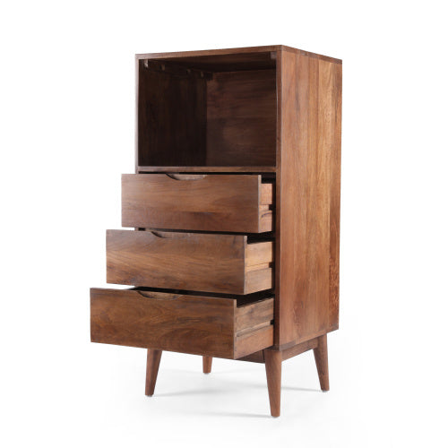 Viva Atelier Tripoli Tri-Bucket Wooden Cabinet