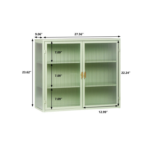 Viva Celestine Mint Green Glass Door Cabinet