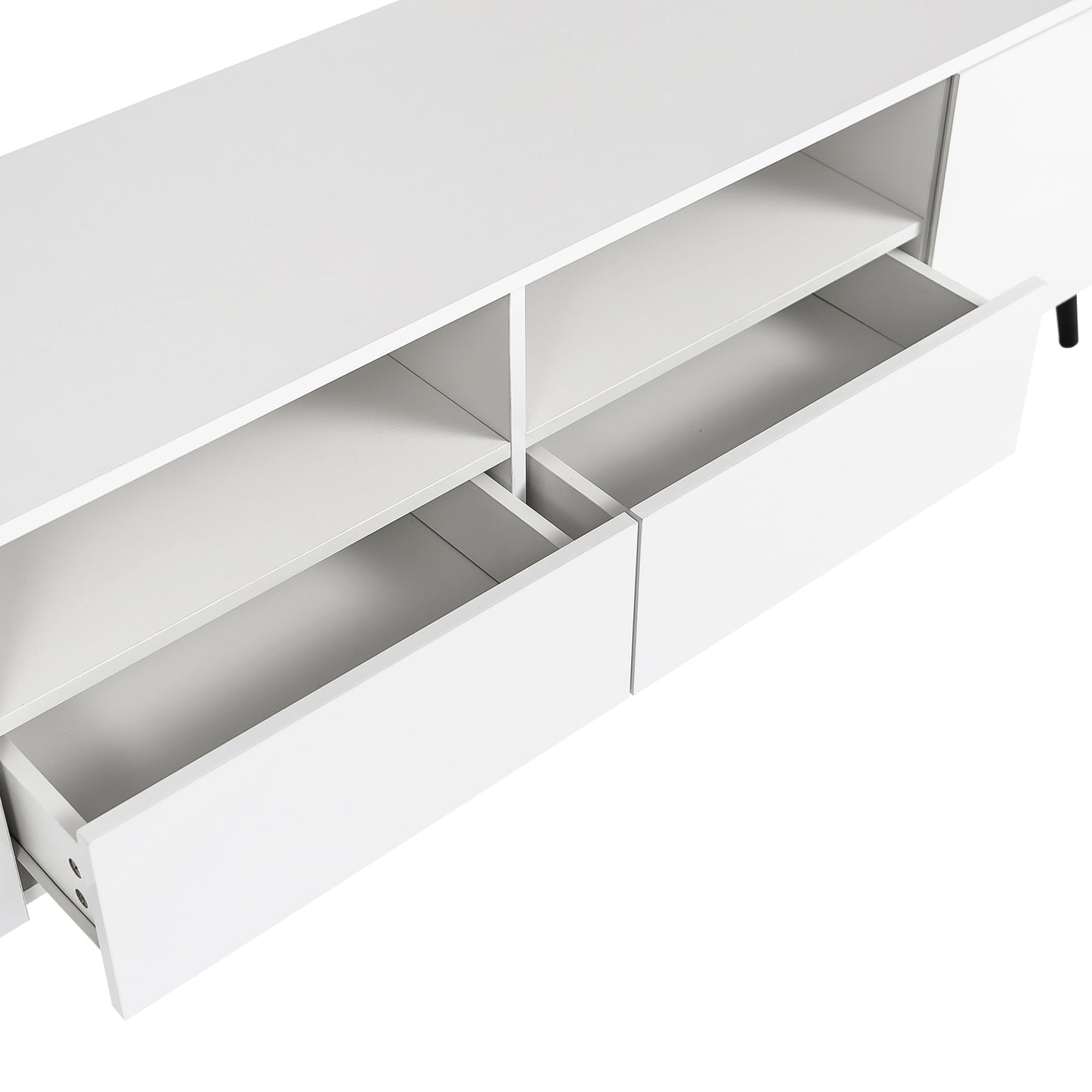 Viva Screenlight Collection: Modern White LED TV Stand