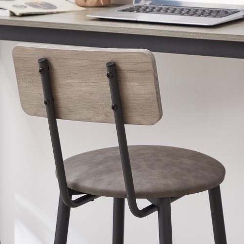 Viva Smart Living Collection: Bar Table Set with 2 PU Bar Stools