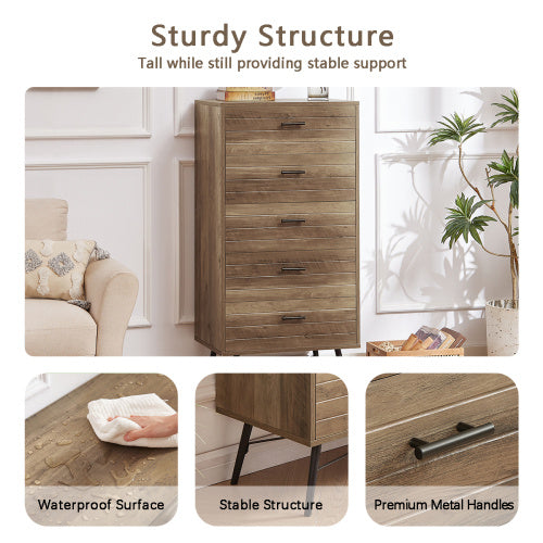 5-Drawer Storage Cabinet β Modern & Versatile Storage Solution