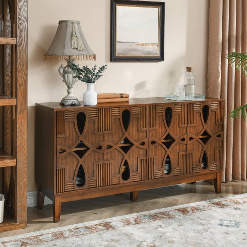 Viva Storage Series: 60.5” Mid-Century Modern Buffet Sideboard