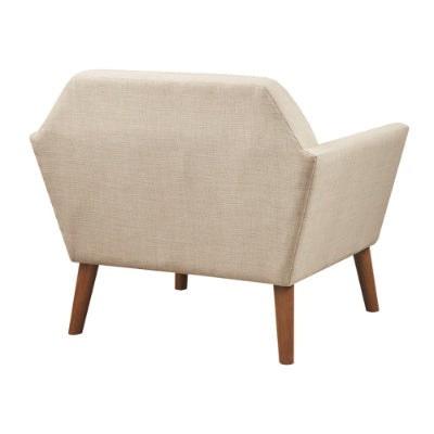 Viva Atelier Marais Beige Linen Lounge Chair
