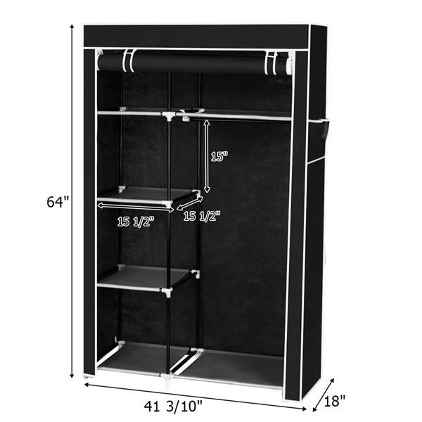 Viva Essentials Collection – 16-Tube Non-Woven Fabric Wardrobe