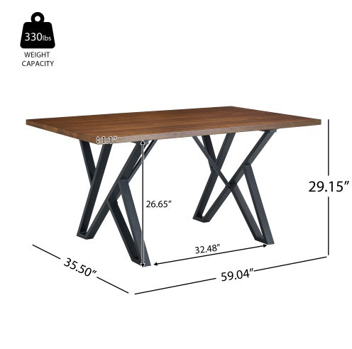 Viva Meridian Walnut Dining Table