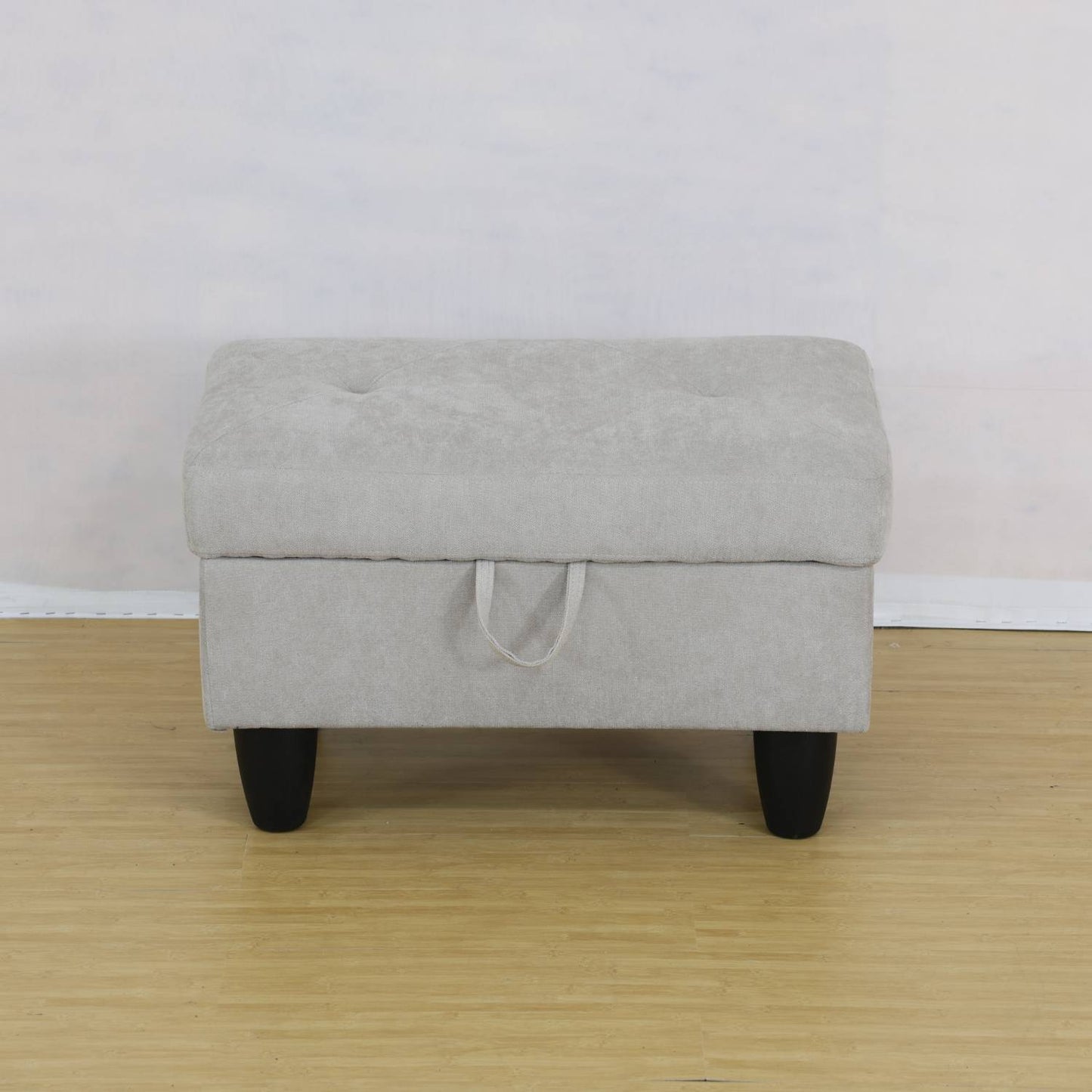 Viva Elite Élan Grey White Flannel Sofa Set with Ottoman - The Future of Minimalist Luxury