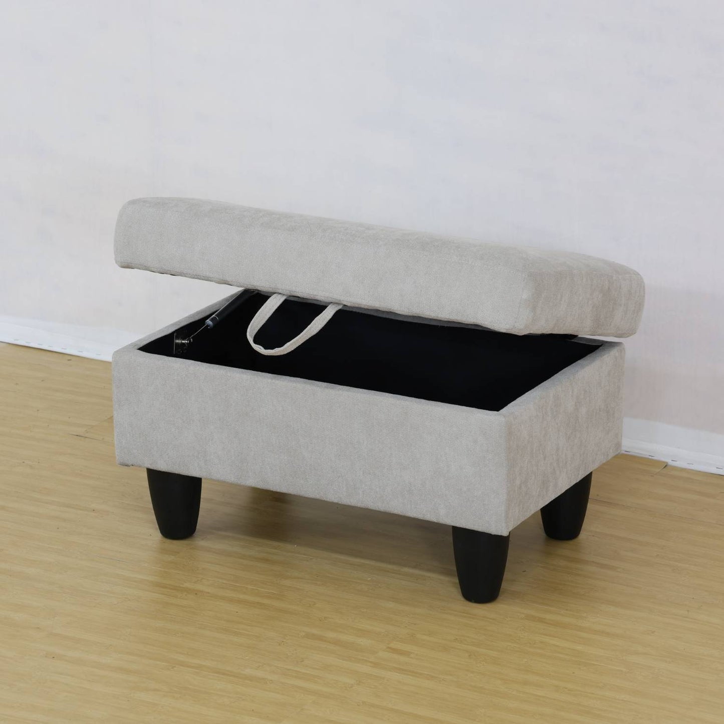 Viva Elite Élan Grey White Flannel Sofa Set with Ottoman - The Future of Minimalist Luxury