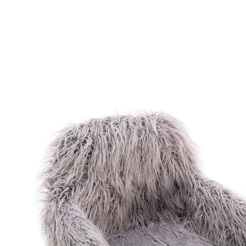 Viva Cozy Workspace Collection: Modern Faux Fur Home Office & Makeup Chair