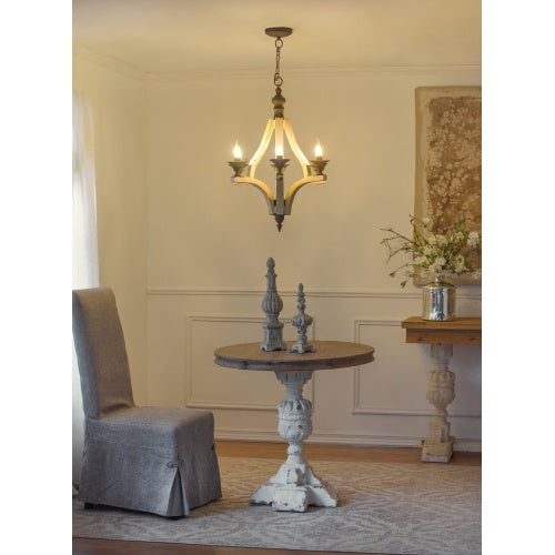 6-Light Wood Chandelier with Adjustable Chain – A Perfect Blend of Rustic and Modern Elegance